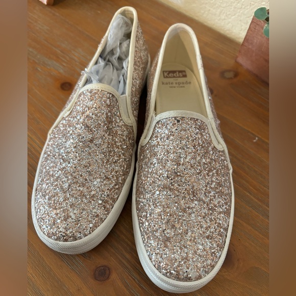 Kate Spade x Keds glitter slip ons - Picture 2 of 5